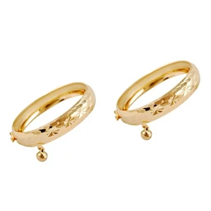 Confezione 2 Bracciale Oro Simulato Bambina Bambino Neonato Bambini Braccialetto Regalo - Foto 1 di 12