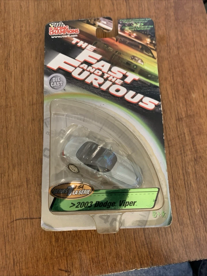 Dodge Viper Silver 1/64 Series 1 Racing Champions The Fast and Furious 2003 Foto 1 de 1