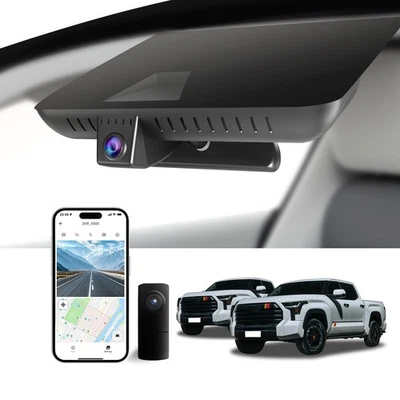 4K & Rear 1080P Dash Cam for 2022-2025 Toyota Tundra & Sequoia 2023-2025 Limi... - Image 1 of 4