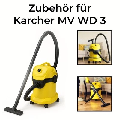 SILLAR Karcher WD3 MV3 SE4001 – Ersatzteile Set Schlauch Düse Filter Beutel