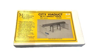 Toy City Viaduct HO Scale Kit #75-509 90’ Single Track NIB Train Trains Scenes - Bild 1 von 5