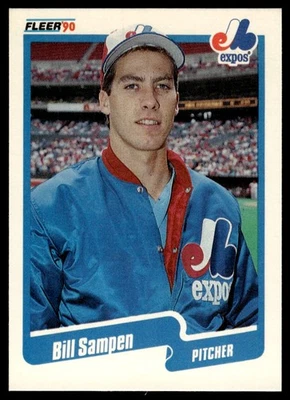 1990 Fleer Update Bill Sampen Rookie Montreal Expos #U-31 - Image 1 of 2