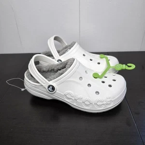 Crocs Kids Baya gefütterte Clogs Jungen & Mädchen Hausschuhe warm flauschig Kinder Hausschuhe J3 - Bild 1 von 5