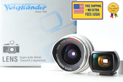 [MINT in Box] Voigtlander SUPER-WIDE HELIAR 15mm F4.5 L39  W/Finder From Japan - Image 1 of 4