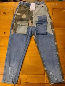NOVAORILY Camo Jeans Pants Size Small - Picture 1 of 8