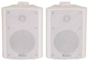 Adastra BC4-W 4" Indoor Speakers w/ ABS Enclosures & Mounting Brackets 100.901UK - Picture 1 of 5