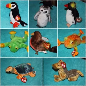 Ty Beanie Babies 6" Baby Babies Plush Bear Dog Cat Fish All Different--U Choose! - Picture 1 of 99