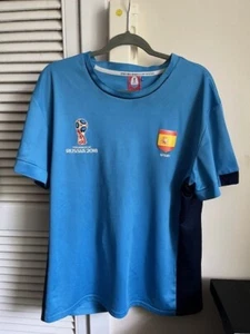 SPAIN original/replica training football t-shirt/top Russia 2018 World Cup VGC - Picture 1 of 6