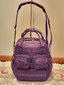 Lug Mini Puddle Jumper Small Tote / Travel Bag- Purple (EUC)