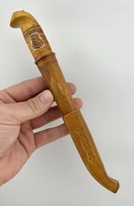 Vintage Rare Puukko Knife With Sheath, Large Blade, Finland Made! - Picture 1 of 11