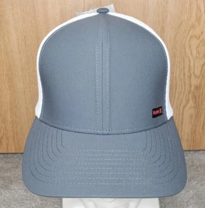 Hurley Men's League Trucker Gray Snapback Hat with White Mesh NWT - Picture 1 of 5