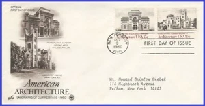 USA3 #1840 ADDR PCS ARTCRAFT FDC STR2 American Architecture Penn Academy - Picture 1 of 1
