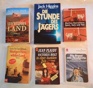 Buchpaket 6 Romane Krimi P.Shaw, J.Higgins, V.Holt, L.St.C.Robson, M.Navratilova - Bild 1 von 9