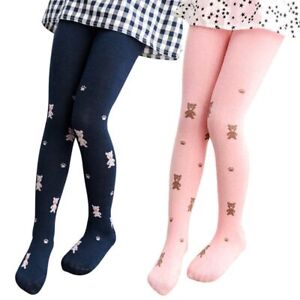 Knitted Bear Tights Stockings - 2-9 Years Girl Pantyhose Elastic Cotton Stocking