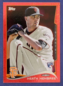 2014 Topps Red Foil #249 Heath Hembree - Picture 1 of 2