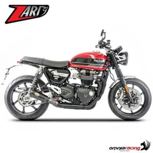 Zard scarico nero racing fondello carbonio Triumph Speed Twin 1200 18-23 - Picture 1 of 5