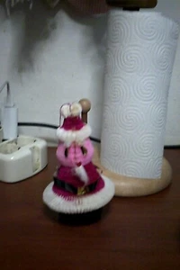 Raro babbo natale a nido d ape addobbi cartacei x albero   cm h.16 vintage leggi - Imagen 1 de 3