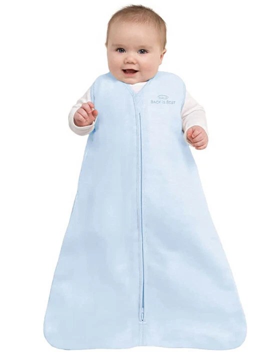 HALO Sleepsack Micro-Fleece Wearable Blanket TOG 1.0 Baby Blue Large 12-18M