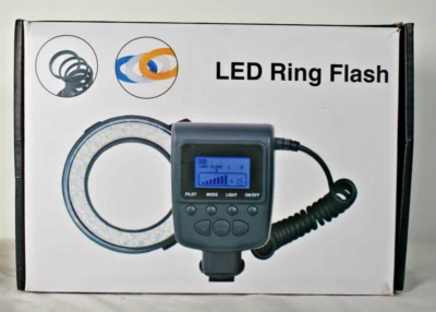 HD-130 Flash Light Macro 48LEDS Ring Light for Nikon Canon Hot Shoe DSLR Camera - Image 1 of 4