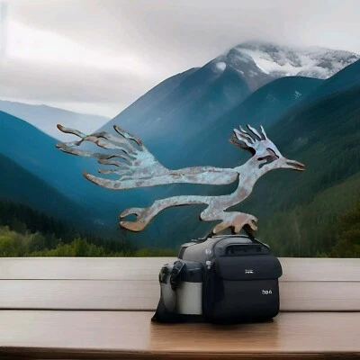 Southwestern Patina Metal Roadrunner Wall Decor - Image 1 of 4