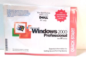 Microsoft Windows 2000 Professional W2K+SP2 Factory Sealed CD+ ~ X06-31621 ~Dell - Picture 1 of 3