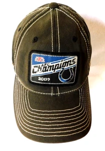 NFL 2009 Indianapolis Colts AFC Champions Hat Flexfit Reebok Distressed Patch - Picture 1 of 7