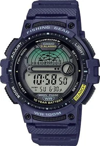 Casio Men's Fishing Timer Quartz Watch With Resin Strap, Blue, 24.1 (Model: - Picture 1 of 2