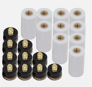 Juego de 10 puntas de taco suave de repuesto de billar puntas atornillables palo de taco de billar 13 mm - Imagen 1 de 8