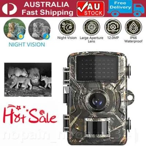 12MP Trail Camera Wildlife Hunting Game Cam HD 1080P IR Waterproof Night Vision - Picture 1 of 13