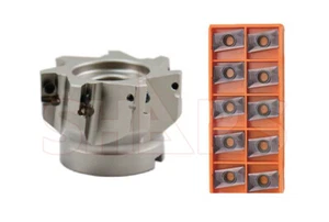 Cortador de fresadora facial indexable Shars 3" 90° + 10 piezas apkt 1604 inserto nuevo #[ - Imagen 1 de 9
