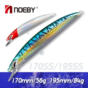 Noeby Minnow Fishing Lure 170mm 56g 195mm 84g Sinking Wobblers Jerkbait Big Game - Picture 1 of 15
