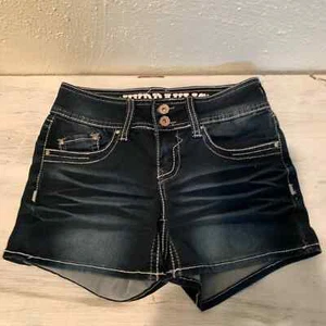 Hydraulic dark wash shorts Women size 3/4 - Picture 1 of 5