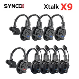 SYNCO Xtalk X9 2.4G Wireless Intercom System Communication Headset For 9-Person - Picture 1 of 6