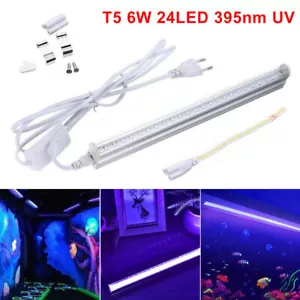 30cm UV LED Röhre Schwarzlicht Schwarzlichtröhre mit Party Club Dekor EU Stecker - Bild 1 von 11