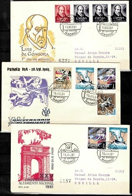 Spain year 1960 / 61 First day covers - Image 1 of 2