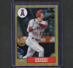 Tarjeta insertada retro Shohei Ohtani 2022 Topps cromada 1987 #87BC-2 LA Angels - Imagen 1 de 2