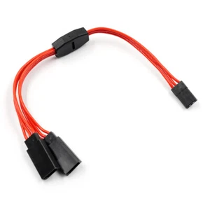 SERVO Y-KABEL / V-KABEL ROT 150MM LÄNGE JR/FUTABA STECKER # WPT-0154RD - Bild 1 von 3