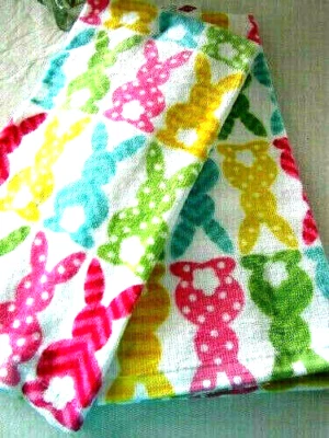 КУХНЯ 2 ПОЛОТЕНЦА 16 «X 28» РУКИ ИЛИ БЛЮДО ПАСХАЛЬНЫЙ КРОЛИК 100% ХЛОПОК СВАДЕБНЫЙ ДУШ - Изображение 1 из 4