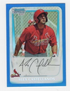 2011 BOWMAN CHROME PROSPECT RIFRATTORE BLU 15/250 ALEX CASTELLANOS CARDINALS - Foto 1 di 2