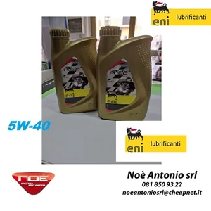 2 BOTTIGLIE OLIO ENI I-RIDE RACING 5W40 TOP SYNTHETIC 4T JASO MA2 1LT COD 15106 - Imagen 1 de 2