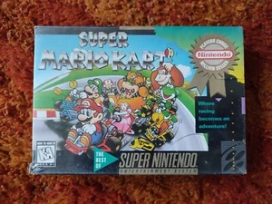 Super Mario Kart SNES Super Nintendo Authentic SEALED - Picture 1 of 12