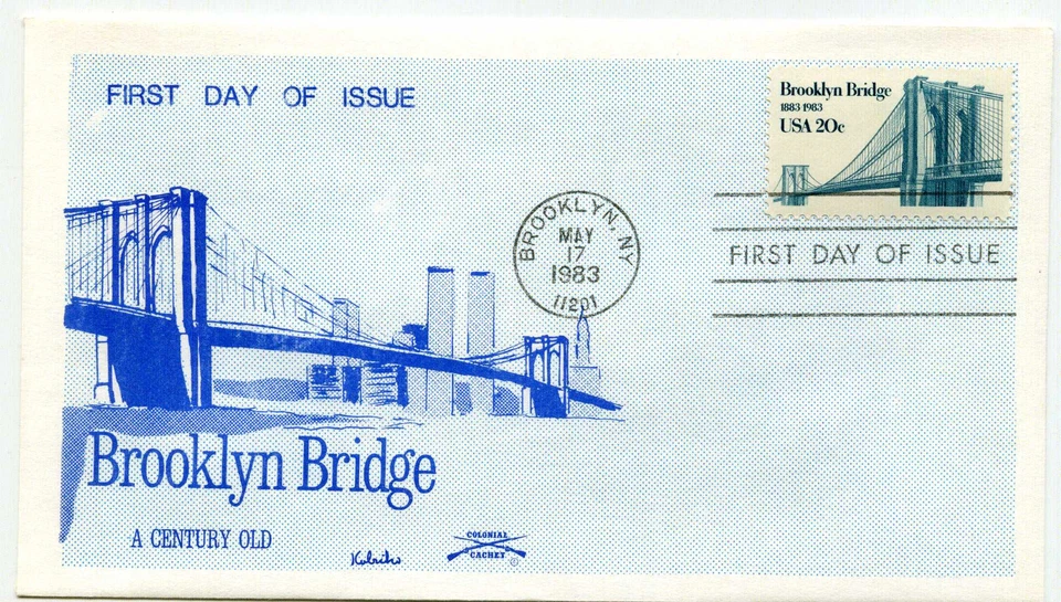 2041 Brooklyn Bridge, Colonial, FDC  - Image 1 of 1