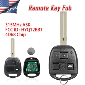 For 2004 2005 2006 Lexus ES330 RX330 Keyless Remote Car Key Combo Fob 3 Buttons - Picture 1 of 8