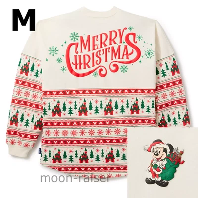 迪士尼公园圣诞老人米老鼠圣诞快乐集市Isle Spirit球衣中号 — 第 1/4 张图片