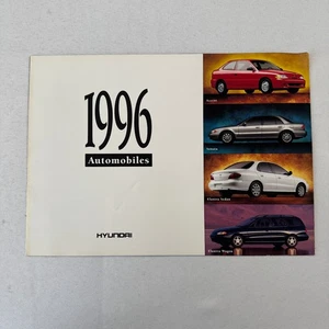 1996 Hyundai Car Sales Brochure Catalog Accent Sonata Elantra Sedan Wagon - Picture 1 of 9