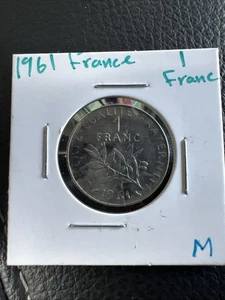 1961 France 1 Franc Magnetic. Unusual 6 In Date. - Picture 1 of 4