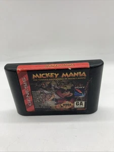Mickey Mania Timeless Adventures of Mickey Mouse Sega Genesis Cart Only - Picture 1 of 3