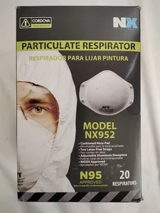 Cordova PARTICULATE RESPIRATOR NIOSH Approved Masks Box Of 20 N95 - Picture 1 of 3