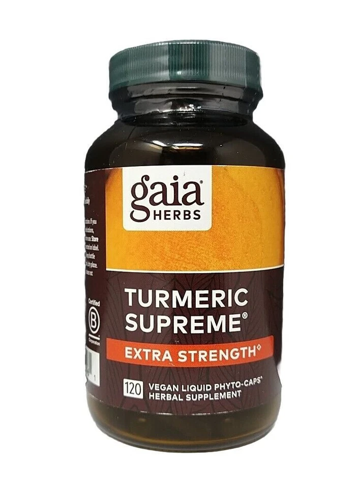 Líquido vegano Gaia Herbs Turmeric Supreme Extra Strength 120 caducidad: 25/04 Foto 1 de 1