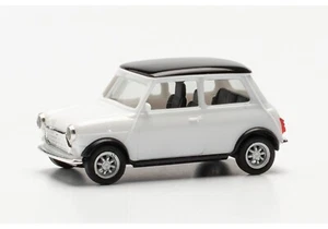 Herpa Mini Cooper classica bianco/nero 1:87 421058 modellismo - Foto 1 di 5
